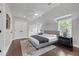 Well-lit bedroom features neutral décor and a ceiling fan at 656 S Elizabeth Nw Pl, Atlanta, GA 30318