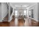 Spacious dining room showcasing modern lighting and an open layout at 2208 Sage Mountain Sw Ct, Marietta, GA 30064