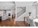 Open floor plan connecting kitchen and dining room at 2208 Sage Mountain Sw Ct, Marietta, GA 30064