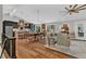 Open concept living space with a dining area and kitchen, perfect for entertaining at 230 Thistlewood Ln, Roswell, GA 30075