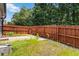 Spacious backyard with a wooden fence, and green grass at 1269 Gates Se Cir, Atlanta, GA 30316