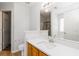 Bathroom boasts a large mirror, vanity, and an adjoining toilet and shower at 1269 Gates Se Cir, Atlanta, GA 30316