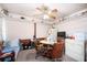 Bright room with ceiling fan, table and chairs, plus laundry appliances at 2581 N Clark Dr, Atlanta, GA 30344