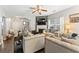 Inviting living room with hardwood floors, fireplace and comfortable furniture at , Conyers, GA 30012