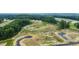 An aerial view of new home construction in a wooded, well-planned community at 915 Sundown Pt, Villa Rica, GA 30180