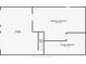 Floor plan showcasing the basement area, including the garage and unfinished storage at 202 Cedar Valley Ct, Canton, GA 30115