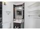 Nicely decorated bathroom with vanity and tiled mirror at 1501 Clairmont Rd # 1731, Decatur, GA 30033