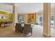 Seating area with Christmas tree, and dining area with a table and chairs at 1501 Clairmont Rd # 1731, Decatur, GA 30033