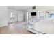 Spacious bedroom boasts hardwood floors, abundant natural light, a flat-screen TV, and serene ambiance at 6820 Colfax Ave, Cumming, GA 30040