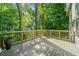 Large deck overlooking a private, wooded backyard at 162 Nouveau Sw Ct, Lilburn, GA 30047