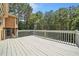 Large wooden deck with railing overlooking the backyard, great for relaxing outdoors at 412 Gray Fox Dr, Canton, GA 30114