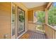Inviting front porch with a decorative wreath and welcome mat for a cozy feel at 412 Gray Fox Dr, Canton, GA 30114
