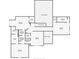 Detailed second floor plan showing bedrooms, bathrooms, closets, and stair locations at 6455 Darely Ct, Cumming, GA 30040