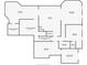 Detailed basement floor plan showing bedrooms, kitchen, living room, laundry room, and storage locations at 6455 Darely Ct, Cumming, GA 30040