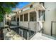 Multi-level patio with screened porch and staircase at 1101 Collier Nw Rd # K5, Atlanta, GA 30318