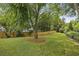 Expansive backyard featuring a large, lush lawn and a newly constructed wood privacy fence at 1363 Sylvan Ne Cir, Brookhaven, GA 30319
