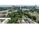 A picturesque aerial view showcases the lush green landscape and the cityscape in the background at 55 Delmont Ne Dr # C3, Atlanta, GA 30305