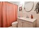 Clean bathroom with a shower and neutral colored vanity at 55 Delmont Ne Dr # C3, Atlanta, GA 30305