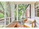 Relaxing screened-in porch with comfortable seating and natural views at 55 Delmont Ne Dr # C3, Atlanta, GA 30305