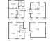 Detailed floor plan showcasing the layout of the home, including bedrooms, kitchen, living room, and basement at 231 Cross Gate Dr, Marietta, GA 30068