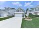 Two-story home with well-manicured lawn, two-car garage, and tidy landscape in residential neighborhood at 232 Oconee Way, Canton, GA 30114