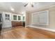 Kitchen featuring hardwood floors and wooden cabinets at 724 Bellemeade Nw Ave, Atlanta, GA 30318