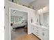 Open layout of a bathroom next to the main bedroom at 740 Paris Dr, Lawrenceville, GA 30043