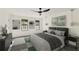 Spacious bedroom featuring a large bed, stylish decor, and natural light at 8649 Cedar Creek Rdg, Riverdale, GA 30274