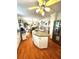 Lovely kitchen with a central island, stainless steel appliances, and hardwood floors at 227 Bennett Farms Trl, Acworth, GA 30102