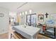 Dining room with seating for six overlooking the kitchen and screened in porch at 2653 Partridge Trl, Duluth, GA 30097