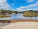 Scenic lake view featuring a sandy beach and lush green trees, perfect for relaxation at 2653 Partridge Trl, Duluth, GA 30097