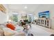 Bright living room featuring high ceilings, comfortable seating, and ample natural light from large windows at 2653 Partridge Trl, Duluth, GA 30097