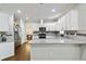 Modern kitchen with granite countertops and white cabinetry at 4062 Brookside Pkwy, Decatur, GA 30034