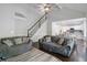 Open-concept living room flows into the kitchen with plenty of seating at 4062 Brookside Pkwy, Decatur, GA 30034