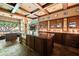 Gourmet kitchen with an island, custom cabinetry and hardwood flooring at 114 Lees Lake Rd, Fayetteville, GA 30214