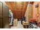 Attic storage featuring wardrobe, shoes, and clothing at 207 Lees Lake Rd, Fayetteville, GA 30214