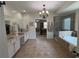 Luxury bathroom with double vanities, large tub, and separate glass shower at 4745 Belcrest Way, Cumming, GA 30040