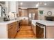 Spacious kitchen with a large island, marble countertops, and stainless steel appliances at 50 Howell Se St # A, Atlanta, GA 30312