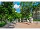 Gated community entrance with well-maintained landscaping and secure access at 9 Saint Claire Ne Ln, Atlanta, GA 30324