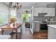 Stylish kitchen featuring breakfast nook, stainless steel appliances, and outdoor access at 9 Saint Claire Ne Ln, Atlanta, GA 30324