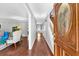 Welcoming foyer with hardwood floors leading to a bright and spacious living area at 1406 Arden Sw Dr, Marietta, GA 30008
