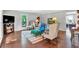 Comfortable living room featuring hardwood floors and ample natural light at 1406 Arden Sw Dr, Marietta, GA 30008