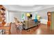Bright living room featuring beautiful hardwood floors and classic decor at 1406 Arden Sw Dr, Marietta, GA 30008