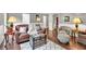 Cozy living room showcasing hardwood floors, comfortable seating, and decorative accents at 1406 Arden Sw Dr, Marietta, GA 30008