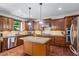 Gorgeous kitchen with island, stainless steel appliances, and custom cabinets at 2660 Brentwood Estates Ct, Cumming, GA 30041