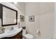 Well-lit powder room featuring a stylish mirror and elegant fixtures at 3733 Chattahoochee Summit Se Dr # 7, Atlanta, GA 30339