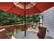 Deck with outdoor dining and grill, perfect for relaxing or entertaining in a wooded setting at 3733 Chattahoochee Summit Se Dr # 7, Atlanta, GA 30339