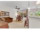Bright dining area with backyard views and bar seating, perfect for entertaining at 3733 Chattahoochee Summit Se Dr # 7, Atlanta, GA 30339