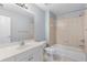Bathroom featuring a vanity with storage, and a shower-tub combination at 501 Highwater Pass, Canton, GA 30114