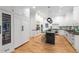 Elegant kitchen with dark countertops, white cabinetry, and stainless steel appliances at 510 Northland Ridge Ct, Sandy Springs, GA 30342